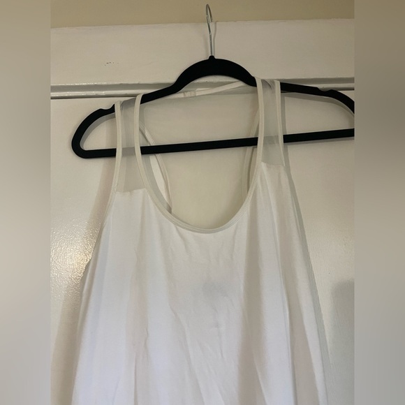 Tommy Bahama White Sheer Shoulder Tank Maxi Dress Size Small - Picture 3 of 6